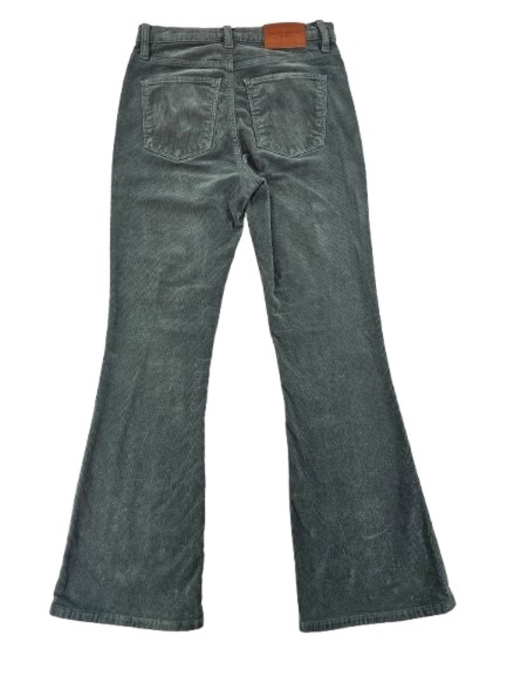 Lucky Brand Stevie High Rise Flare Corduroy Pants Women's 6/28A Reg Green Boho - Picture 2 of 10
